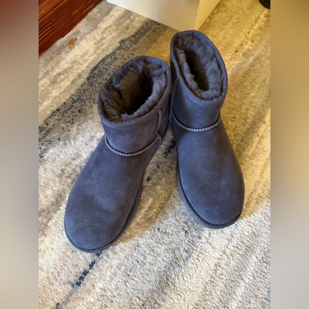 UGG Navy Suede Boots